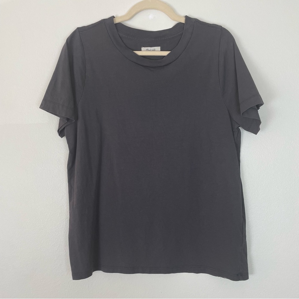 Madewell Charcoal Gray Supima Cotton T